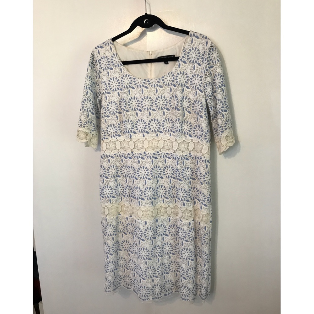 Patterned Periwinkle Mini Dress